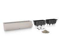 Jardiniere - Balconera colore 80 - Kit completo - Marrone sabbia - 12 L - LECHUZA