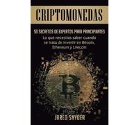 Jared Snyder Criptomonedas (Tascabile)