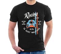 jargon Men's Funny Steve McQueen T-Shirt por-Le Mans Racings Is Life Cool Tees Black M