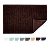 JARITTO Tappetino da Bagno Antiscivolo Tappetini per il Bagno Vasca Doccia WC Tappeto da Terra in Microfibra Ciniglia Assorbente Lavabile in Lavatrice Morbido 40 x 60 cm (Marrone)