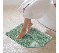 JARITTO Tappeto Bagno Antiscivolo Tappeto Cucina Doccia Assorbente Tappetino da Bagno per Toletta Ingresso Interno in Microfibra Lavabile in Lavatrice Moderno - 43x61cm (Verde Pálido)