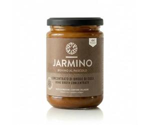 JARMINO Brodo di Ossa Biologico Concentrato, Bone Broth di Manzo da Allevamento al Pascolo e Nutrito a Erba, Brodo Liquido con Collagene Tipi 1 2 3, Keto Paleo AIP, 440 g, 44 Porzioni