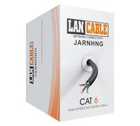 JARNHNG Cavo Ethernet Cat 6 per esterni 300 m, cavo di rete LAN ad alta velocità, cavo Internet in massa Cat 6, 10 Gbps, 550 MHz, AWG26 UTP CCA (300 m, nero)