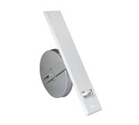 jarolift Avvolgitore da Incasso per Cinghia di Tapparelle, incl. Placca Copriavvolgitore in Plastica, Distanza tra i Fori 260 mm, Bianco