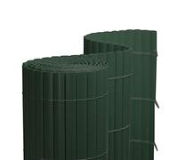 jarolift Canniccio in PVC Standard Recinzione Balcone Frangivista, Arella Frangivento Protettivo per Giardino Balcone Terrazza, 140 x 1000 cm (Composto da 2 Cannicci: 2 x 5 m di Lunghezza), Verde