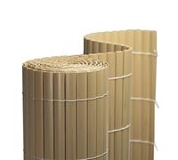 jarolift Canniccio in PVC Standard Recinzione Balcone Frangivista, Arella Frangivento Protettivo per Giardino Balcone Terrazza, 140 x 1000 cm (Composto da 2 Cannicci: 2 x 5 m di Lunghezza), bambù