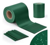 jarolift PVC Strisce Frangivista per Recinzione, Impermeabile, Frangivento, Incluse 25 Clip di Fissaggio, Rotolo 40 m x 19 cm, Verde Scuro