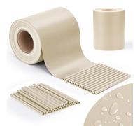 jarolift PVC Strisce Frangivista per Recinzione, Impermeabile, Frangivento, Incluse 25 Clip di Fissaggio, Rotolo 40 m x 19 cm, Crema - Avorio Chiaro