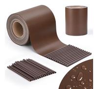 jarolift PVC Strisce Frangivista per Recinzione, Impermeabile, Frangivento, Incluse 25 Clip di Fissaggio, Rotolo 40 m x 19 cm, Marrone - Seppia