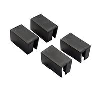 jarolift Tappi di Ricambio per Zanzariera Schiebfix Easyslide, in Plastica, Montaggio Semplice, Set da 4, Nero