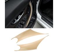 Jaronx 2 coperture per maniglie delle portiere compatibili con BMW Serie 3 Serie 4 lato conducente e lato passeggero (compatibili con BMW 320i, 328i, 330i, 335i F30/F31 e 428i, 435i F32/F36) (beige)