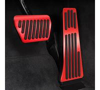 Jaronx Compatibile con i copripedali BMW, Senza Trapano, Pedali Antiscivolo compatibili con BMW 3' E90 E91 E92 E93/5' F10 F11/6' F12 F13/7' F01 F02/X3 F25/X4 F26/X5 E70/X6 E71/Z4 E89 Modello B Rosso