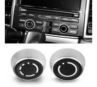 Jaronx Compatibile con Porsche Radio Volume Knob Button per 2013-2016 Boxster/911/Cayman/Macan/Panamera/Cayenne, lato sinistro e destro stereo PCM Dials Switch, manopole CD audio sostituzione pulsante