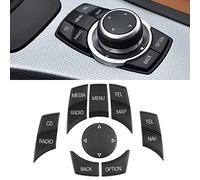 Jaronx Compatibile con Pulsanti BMW iDrive, per BMW iDrive Controller manopola multimediale di Ricambio per 1' E81 E82 E88/3' E90 E92 E93/5' E60 E61/6' E63 E64/X1 E84/X5 E70/X6 E71 (Set da 8 Pezzi)