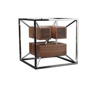 Jarre Technologies Altoparlante Design Connesso Aeroframe HD1-200W - AeroSystem - Legno di Noce - Argento Cromato