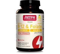 Jarrow Formulas, Methyl B-12 1000 mcg & Methyl Folate 400mcg, 100 losanghe