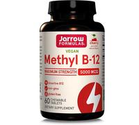 Jarrow Formulas, Methyl B-12, Cherry, 5000mcg, 60 pastiglie - MHD 12/2025
