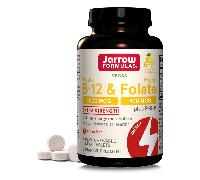 Jarrow Formulas Methyl B-12 & Methyl Folate 400 mcg (100 Compresse da masticare, Limone)