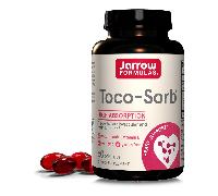 Jarrow Formulas Toco-Sorb , Tocotrienoli misti e vitamina E - 60 Capsule molli