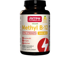 Jarrow Formulas Vitamina metil B-12, 1000 mcg, aroma limone