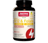 Jarrow Formulas Vitamina metil B-12 e metilfolato, aroma limone