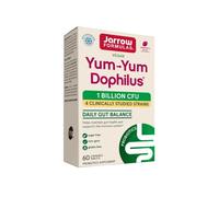 Jarrow Yum-Yum Dophilus, probiotici, 1 miliardo di CFU, 4 ceppi probiotici, lampone, 60 compresse masticabili