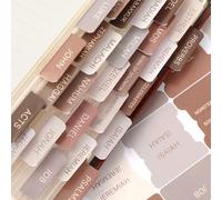 JarThenaAMCS 75 linguette laminate per la Bibbia e l'indice dei toni della terra, grandi linguette neutre per lo studio della Bibbia, facile navigazione per leggere e applicare le schede del diario