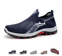 Jarv Cooling Comfort Sneaker, Atlacoast Summer Breathable Mesh Slip-On Casual Sports Walking Shoes (Blue,40.5)