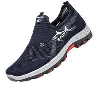 Jarv Cooling Comfort Sneaker, Atlacoast Summer Breathable Slip-On Sports Walking Shoes, Lightweight Anti-Slip, for Man (Blue,40)