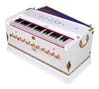 JAS Harmonium Super Deluxe, JAS English Reeds, corpo standard, bianco