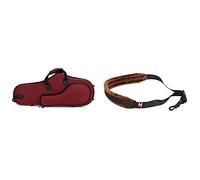Jasaly 1 borsa grande per sassofono contralto in tessuto Oxford resistente all'acqua e 1 comoda tracolla per sax tenore soprano contralto