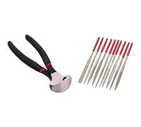 Jasaly 1 set chitarra fret dado slot battipenna rettifica file & 1 pz chitarra pinza