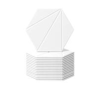 Jasaly 16 acustici in schiuma, 30,5 x 25,4 x 15,2 x 1,1 cm, autoadesivi, insonorizzanti, per il trattamento acustico ()