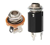 Jasaly 2 pezzi chitarra endpin jack 6.35 ingresso per qualsiasi chitarra Eq Pickup uscita accessori parti chitarra - e nero