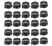 Jasaly 30PCS 6.35mm Albero In Interno Set Vite Pedale Chitarra Effetti Controllo Amp Manopola Parti di Chitarra Accessori Nero