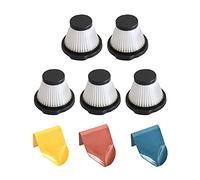 Jasaly 5 pz filtro HEPA antipolvere filtro HEPA aspirapolvere portatile e 1 set portasapone autoadesivo doccia portasapone