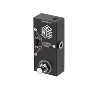 Jasaly ABY Switch Pedale per Chitarra - Mini Selettore In Metallo Design Compatto Antiscivolo per Una Trasmissione Efficiente del Segnale