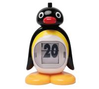 Jasaly Calendario a forma di pinguino, decorazione da tavolo, con stampa a pressione, calendario perpetuo, bocca , decorazione per bambola, regalo di compleanno, facile da installare