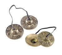 Jasaly Campana di Rame Nepalese Strumento A Percussione Campana di Rame Tirare per Meditazione Yoga Jingle