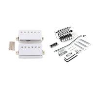 Jasaly Chitarra elettrica Tremolo Bridge Assembly Doppio Parti con 2 Pz Chitarra Elettrica Humbucker Pickup per LP Guitar