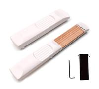 Jasaly Chitarra Tascabile Bianca per Principianti Chitarra Folk Chitarra A Sei Corde per Esercizi di Strumento Ausiliario Artefatto di Accordi