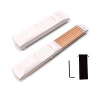 Jasaly Chitarra Tascabile Bianca per Principianti Chitarra Folk Musica A Corde Esercizio per Chitarra con Accordo Ausiliario Artefatto
