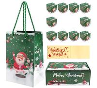Jasaly Confezione Regalo Scatola Esplosione per Soldi di Natale Confezione Regalo per Soldi di Natale per Regalo in Contanti (Verde 10 Pezzi)