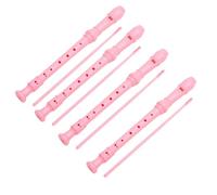 Jasaly Flauto flauto flauto a 8 fori in ABS rosa per bambini adulti principianti strumento flauto entry-level
