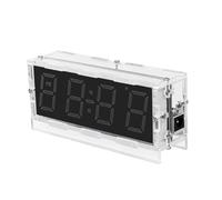 Jasaly Kit Orologio Digitale RGB Fai-da-Te Colorato, Visualizzazione della Temperatura, Allarme, Progetto di Saldatura, Pratica di Apprendimento. Kit Elettronico da Saldare