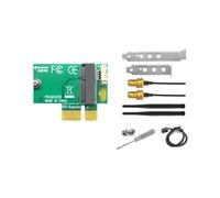 Jasaly PCIE X1 Adattatore per Scheda di Rete WiFi Wireless M2 NGFF Convertitore Bluetooth per Desktop Wi-Fi AX210 8260 8265NGW AX200