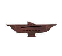 Jasaly Ponte per chitarra a 6 corde, in legno di rosa, per chitarra acustica, 6 fori