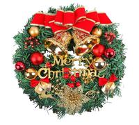 Jasaly Porta D'Ingresso Ghirlanda di Natale Finestra Parete Porta Decorazioni di Natale Esposizione della Finestra Disposizione Appesa alla Porta A