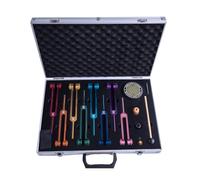 Jasaly Set di Chakra, Colorati con di Gomma, Chiave per Guarigione, Terapia del Suono, Yoga, Meditazione
