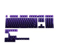 Jasaly Set di keycap retroilluminati in PBT a doppio colpo viola sfumato 130 completi per tastiera meccanica